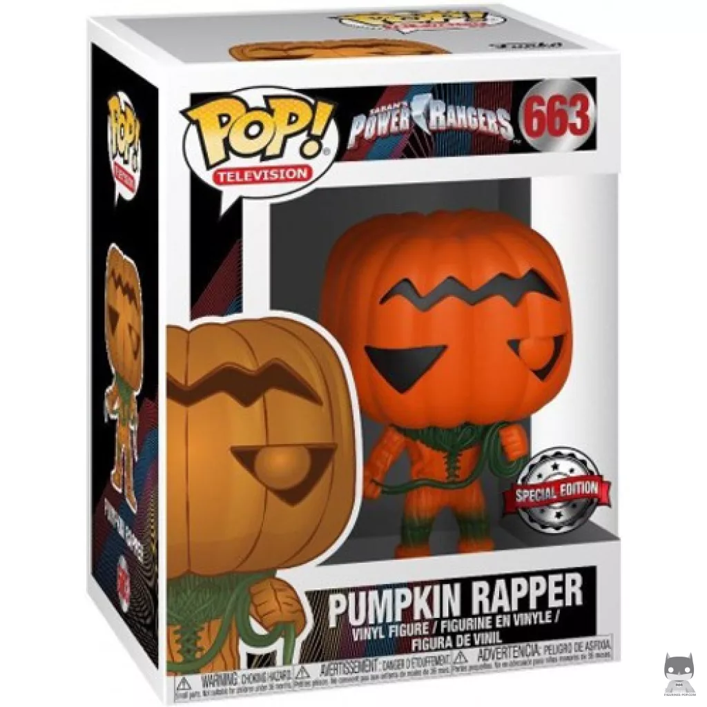 Figura Funko Pop! Pumpkin Rapper en su caja