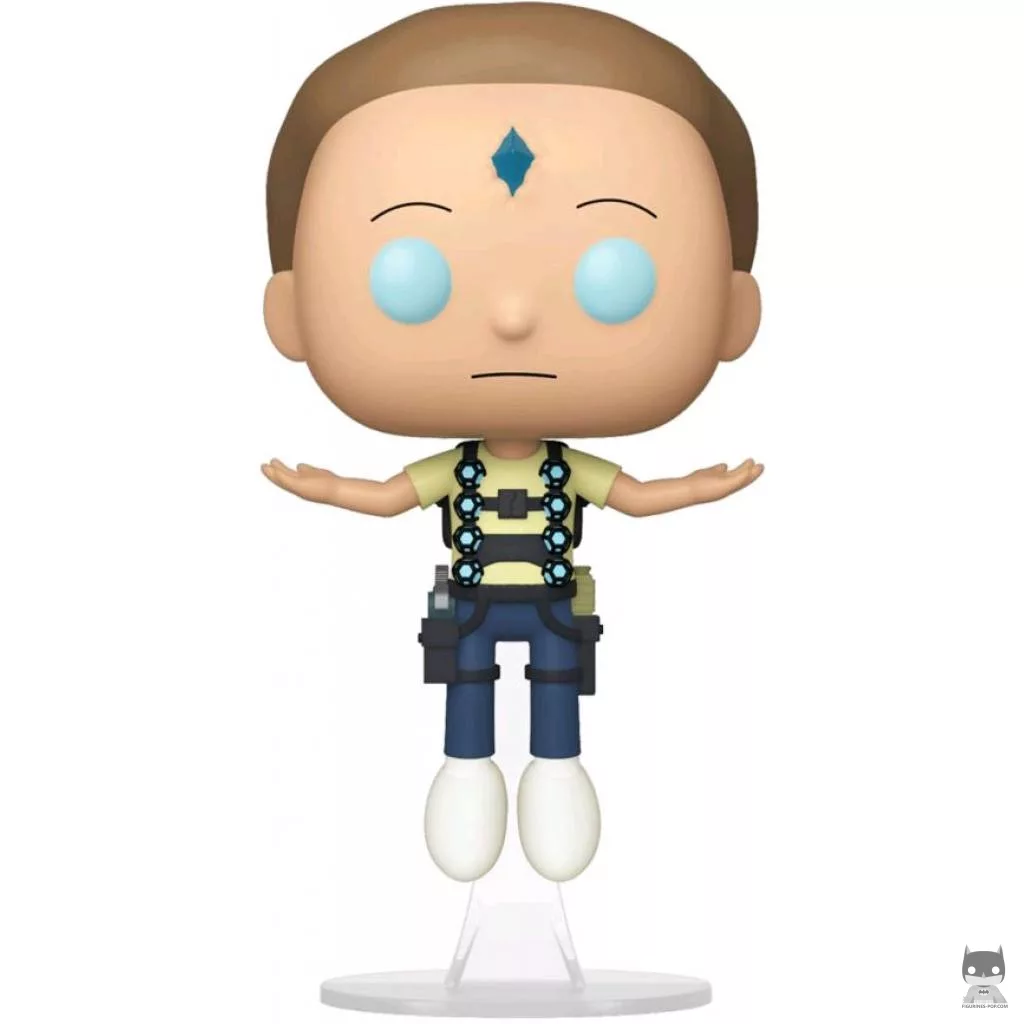 Figura Funko Pop! Morty flotando con el cristal de la muerte (Rick y Morty)