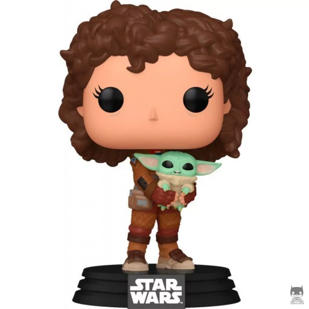 Figura Funko Pop! Peli Motto con Grogu (The Mandalorian (Star Wars))