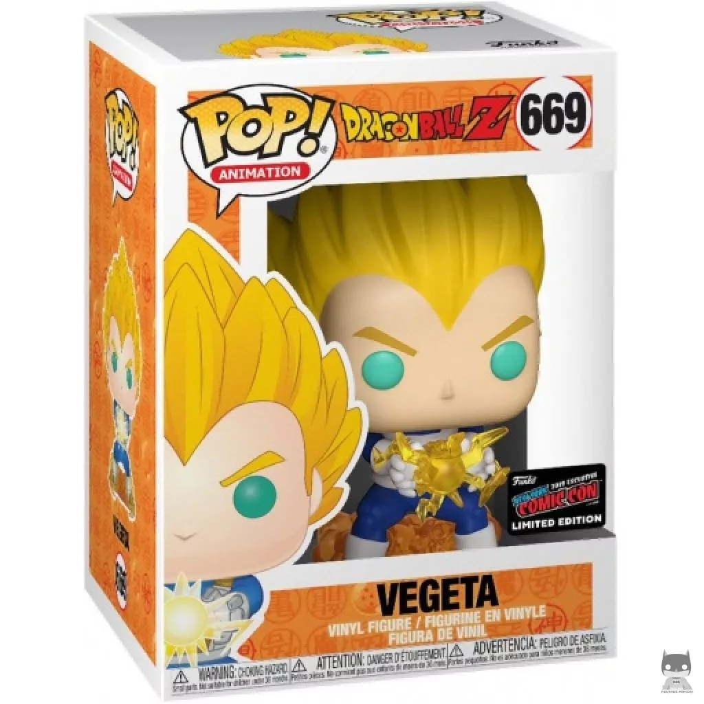 Figura Funko Pop! Vegeta en su caja
