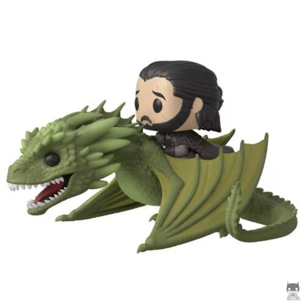 Figura Funko Pop! Jon Nieve montando a Rhaegal (Juego de tronos)