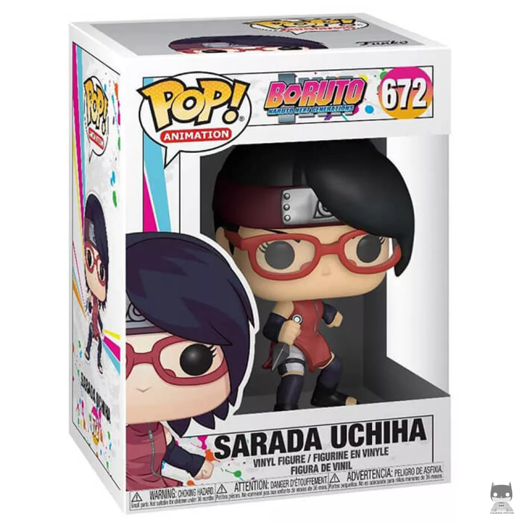 Figura Funko Pop! Sarada Uchiha en su caja