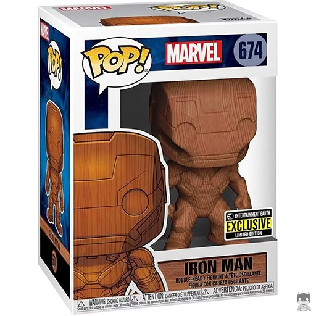 Figura Funko Pop! Iron Man (Deco) en su caja