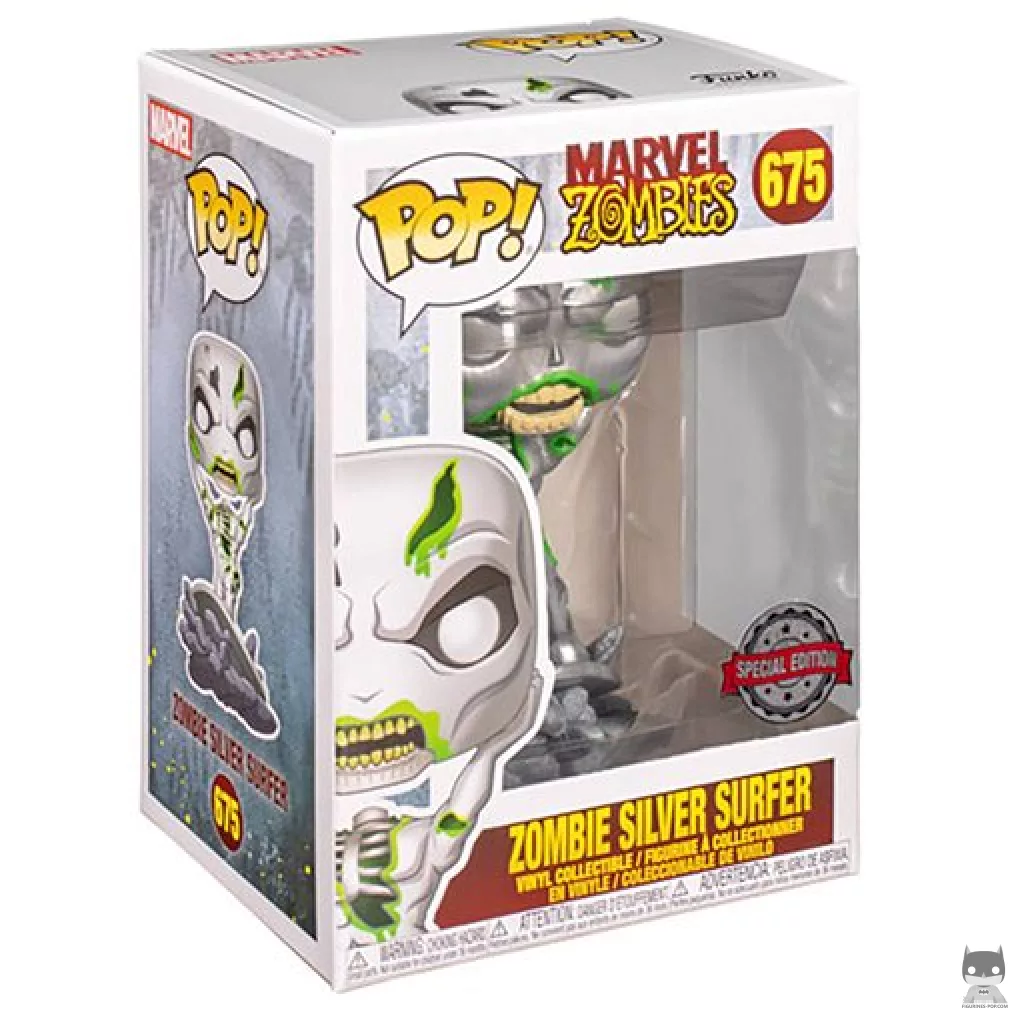 Figura Funko Pop! Estela Plateada zombi en su caja