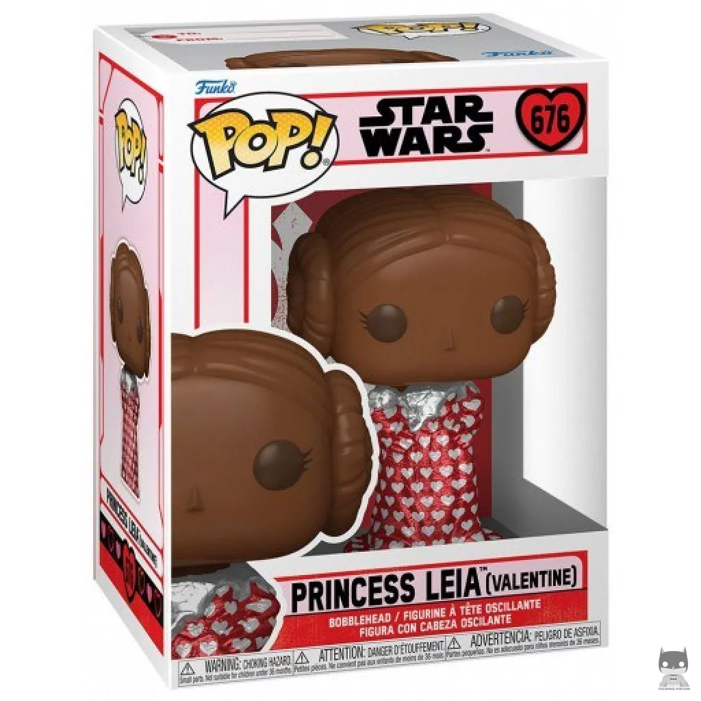 Figura Funko Pop! Princesa Leia (Chocolate) en su caja