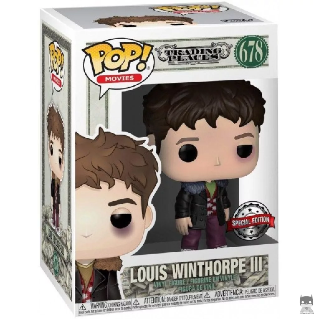Figura Funko Pop! Louis Winthorpe III apaleado en su caja