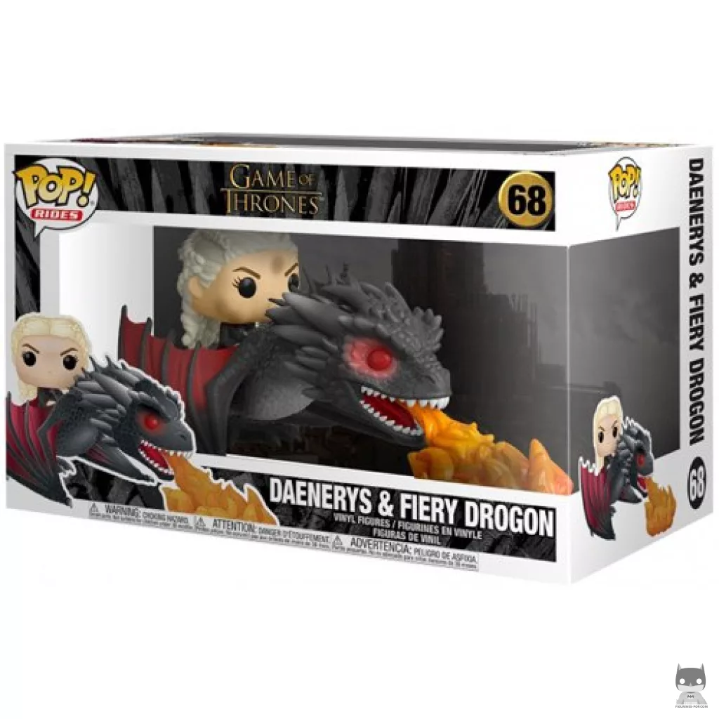 Figura Funko Pop! Daenerys montando a Drogon en su caja