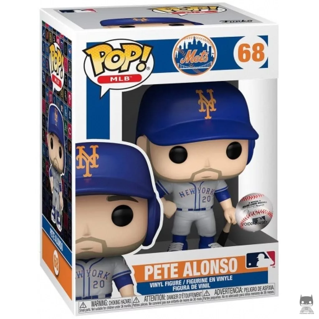 Figura Funko Pop! Pete Alonso en su caja
