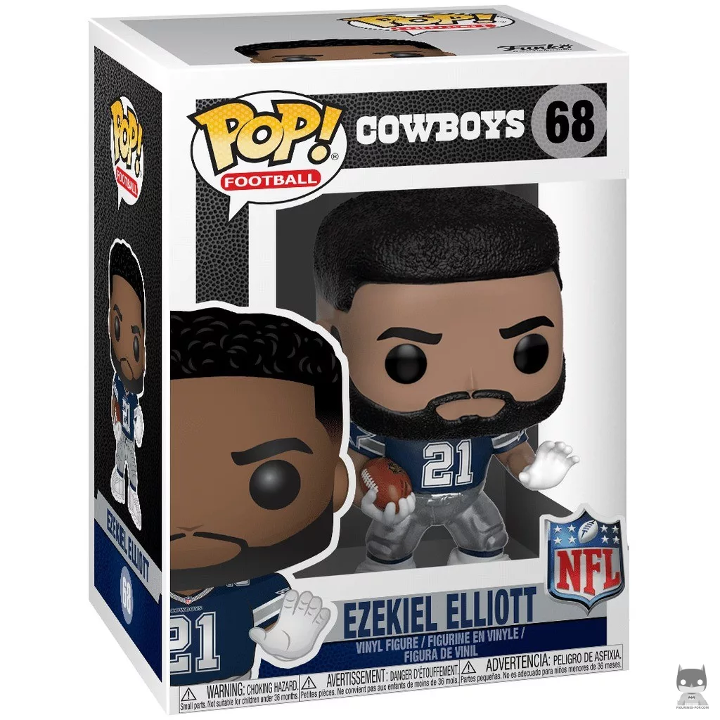 Figura Funko Pop! Ezekiel Elliott en su caja