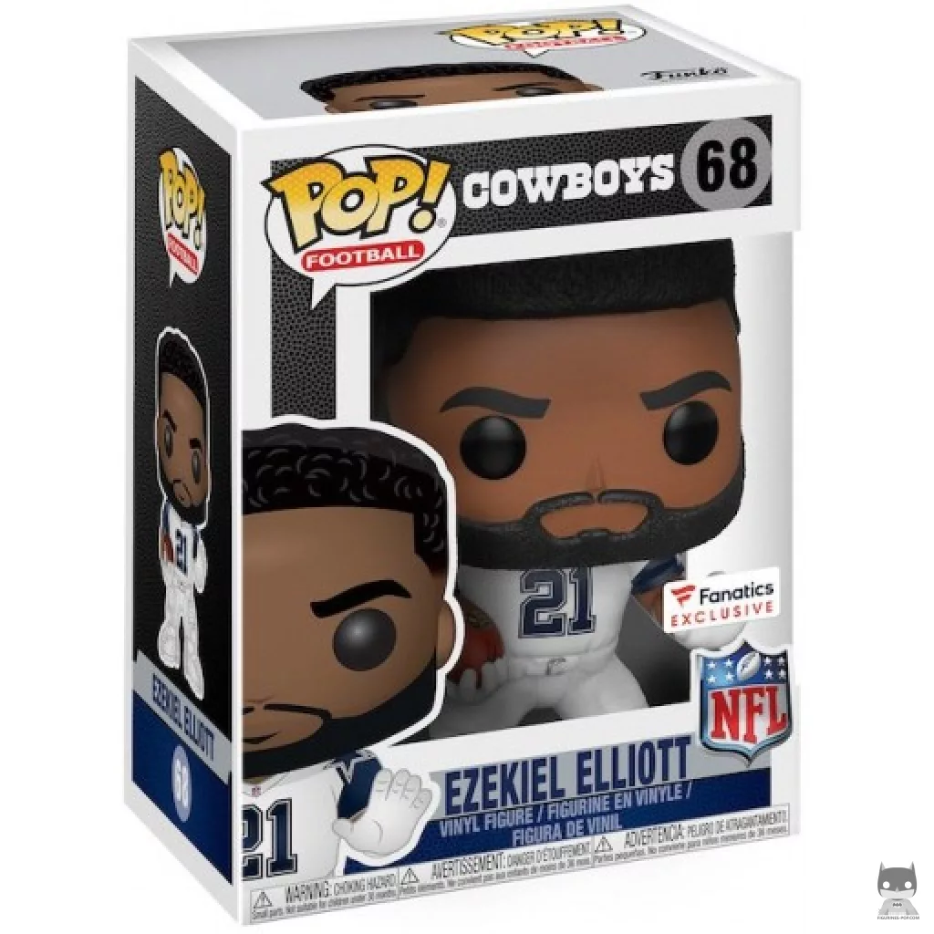Figura Funko Pop! Ezekiel Elliott en su caja