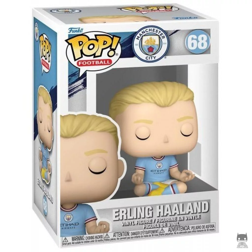 Figura Funko Pop! Erling Haaland (Manchester City) en su caja