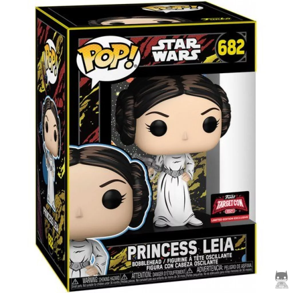 Figura Funko Pop! Princesa Leia en su caja