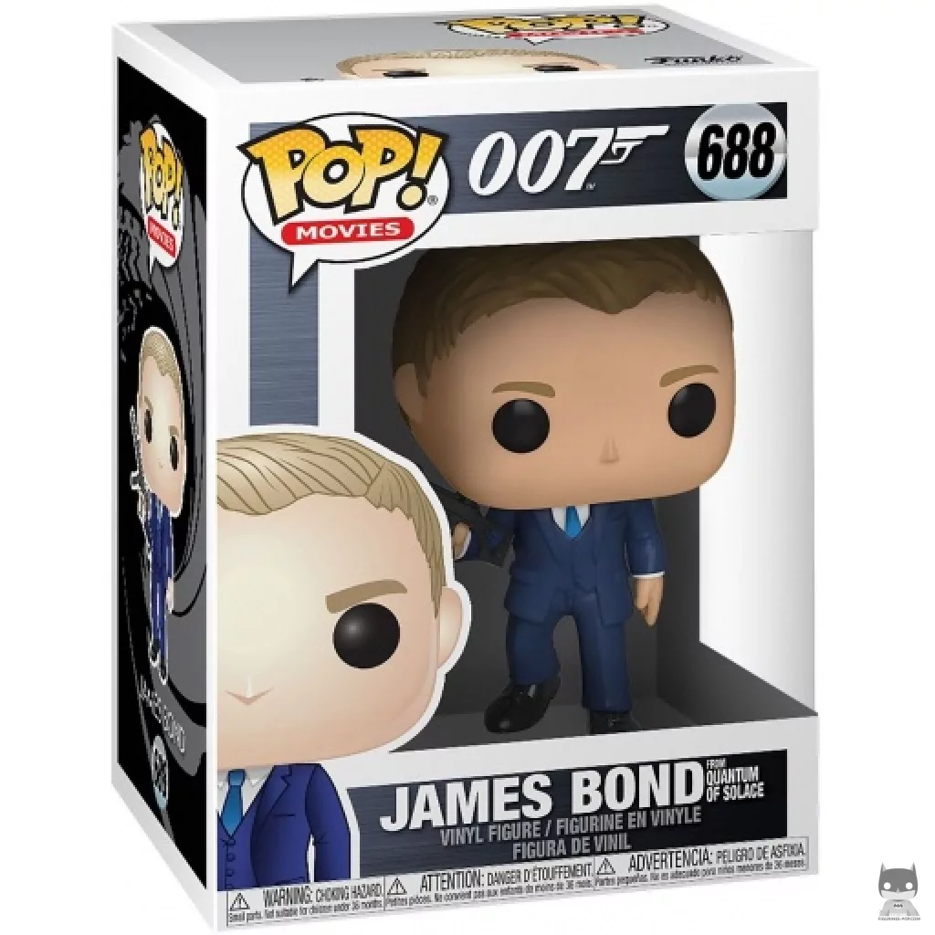 Figura Funko Pop! James Bond (Quantum of Solace) en su caja