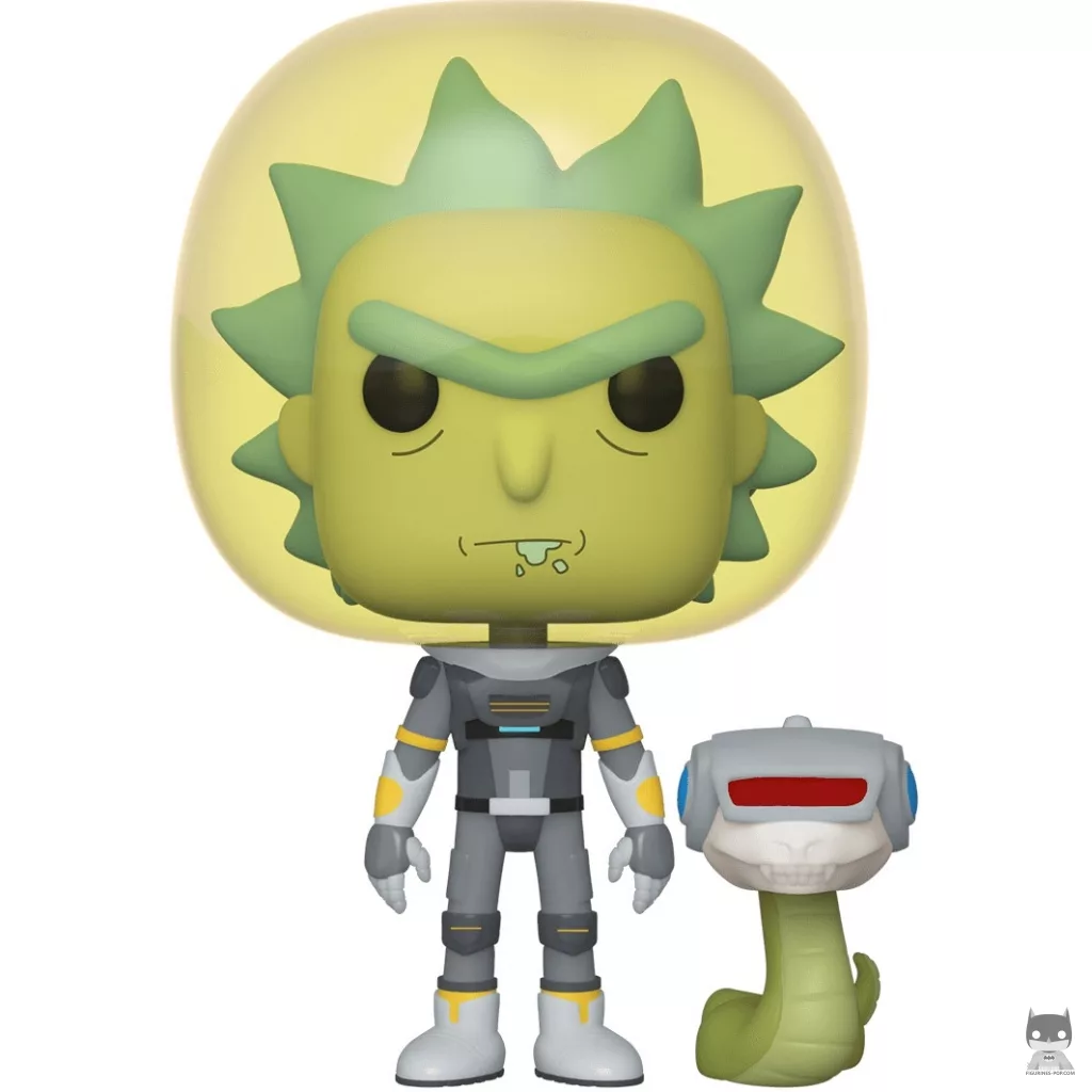 Figura Funko Pop! Rick con traje espacial y serpiente (Rick y Morty)