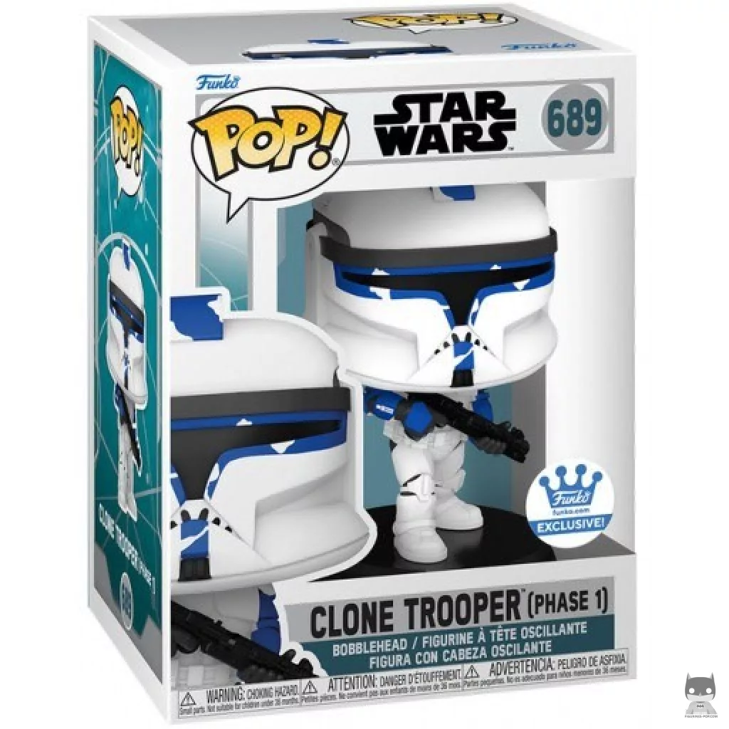 Figura Funko Pop! Clone Trooper (Fase 1) en su caja