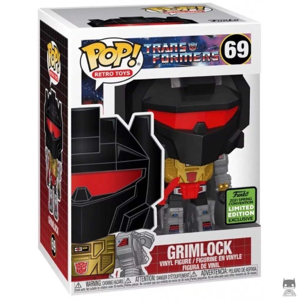 Figura Funko Pop! Grimlock en su caja