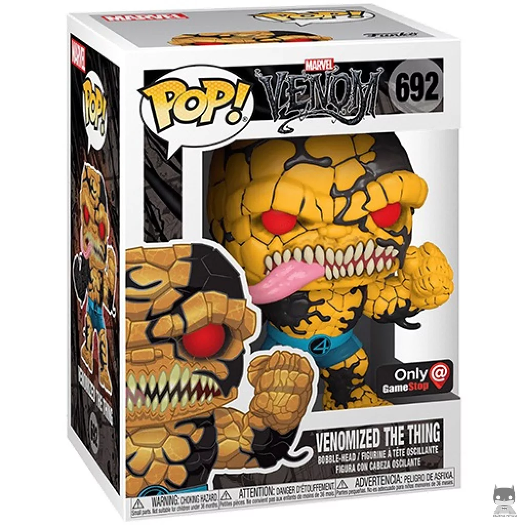Figura Funko Pop! La Cosa venomizado en su caja