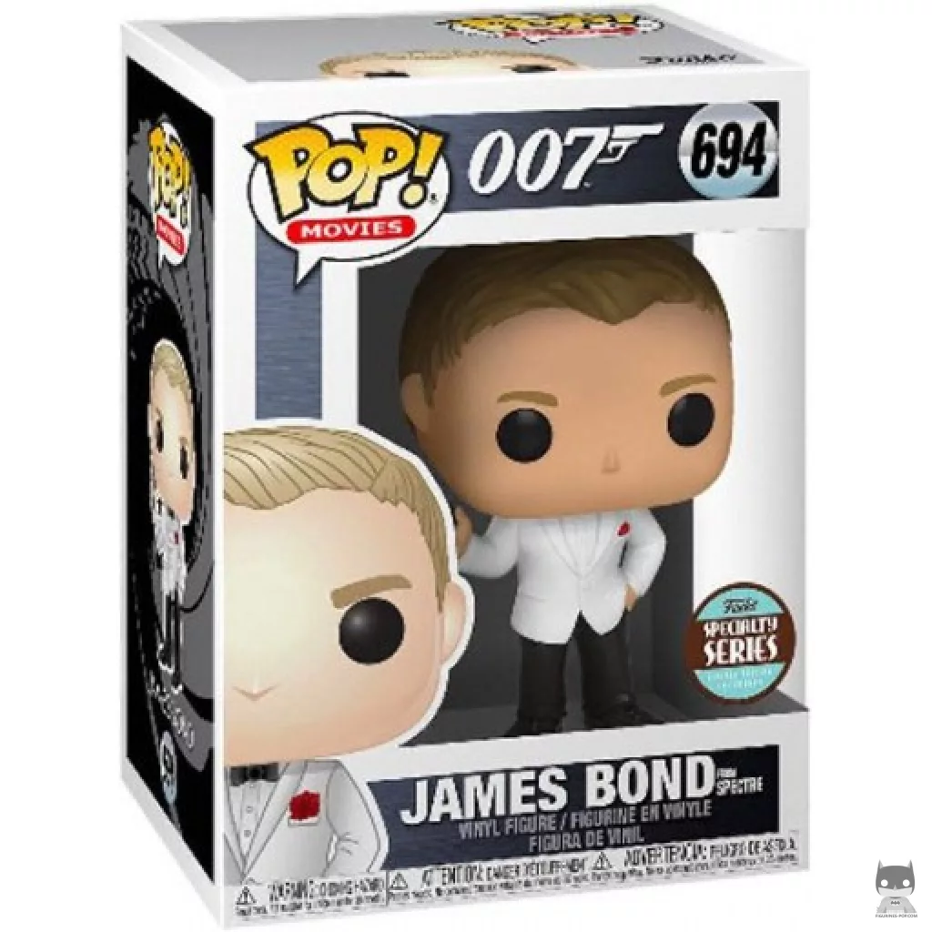 Figura Funko Pop! James Bond (Spectre) en su caja