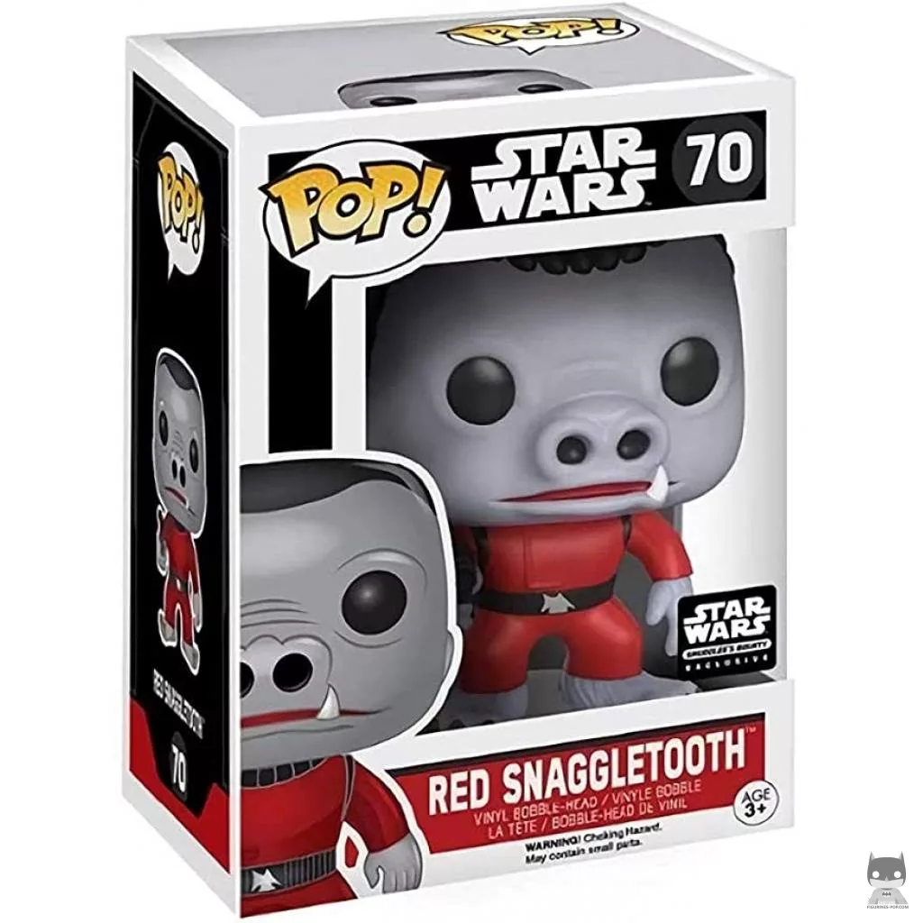 Figura Funko Pop! Snaggletooth rojo en su caja