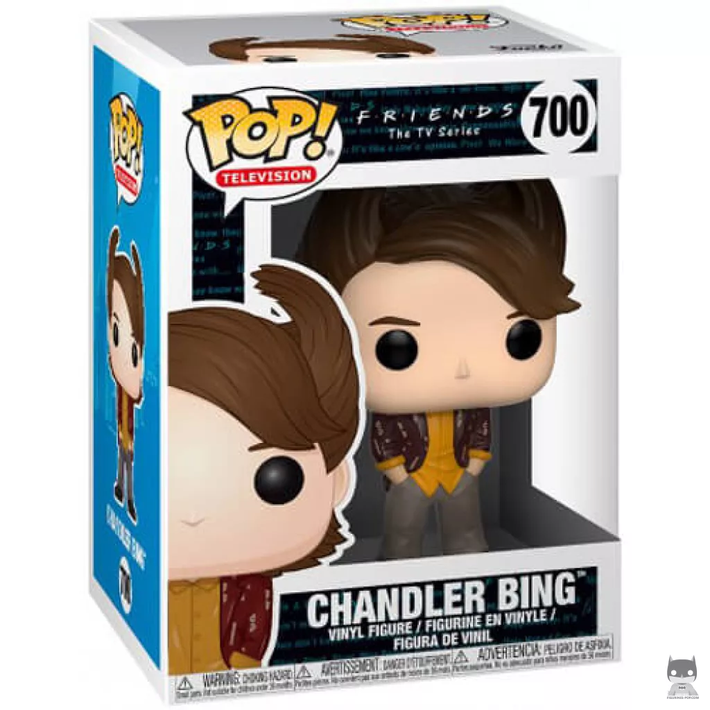Figura Funko Pop! Chandler Bing (Años 80) en su caja