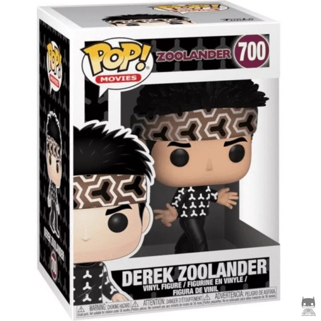 Figura Funko Pop! Derek Zoolander en su caja