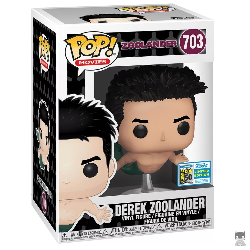 Figura Funko Pop! Derek Zoolander en su caja
