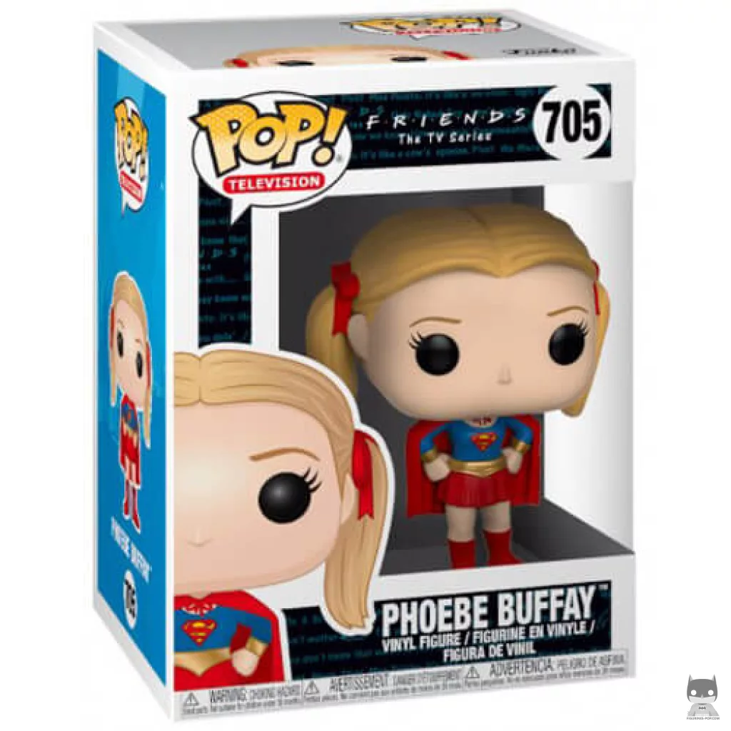 Figura Funko Pop! Phoebe Buffay (Supergirl) en su caja
