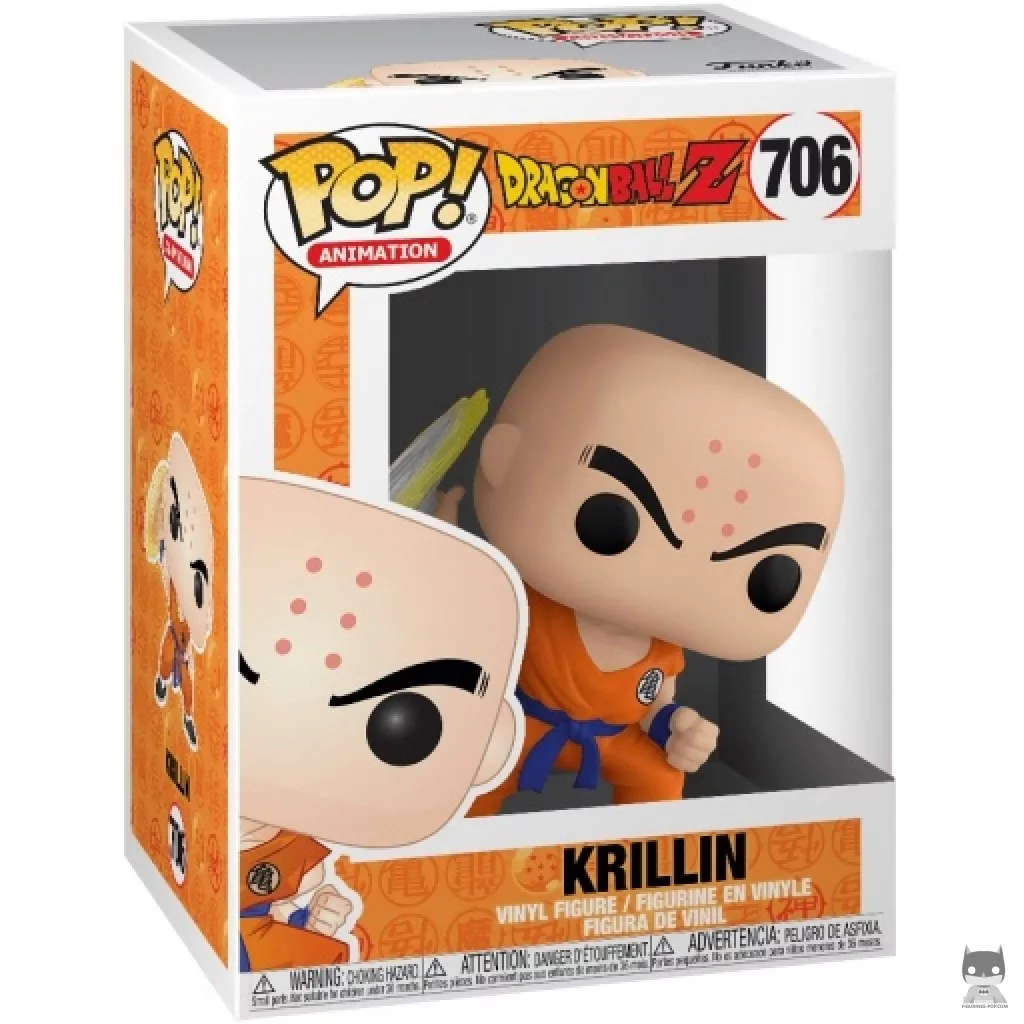Figura Funko Pop! Krilin con Kienzan en su caja