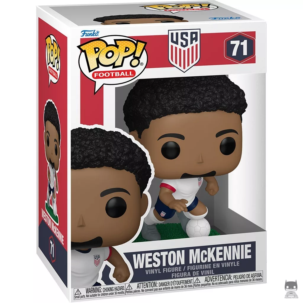 Figura Funko Pop! Weston McKennie (EE. UU.) en su caja