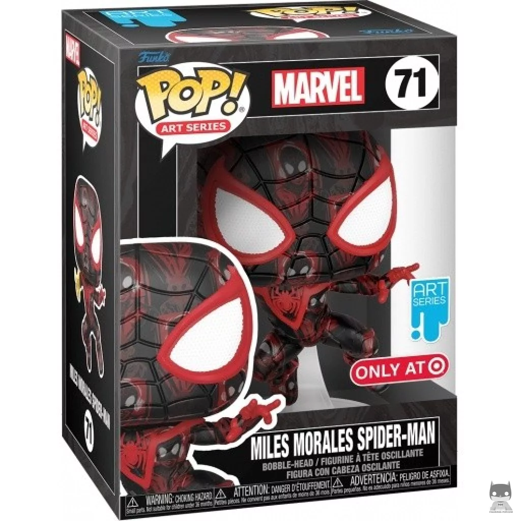Figura Funko Pop! Miles Morales Spider-Man en su caja
