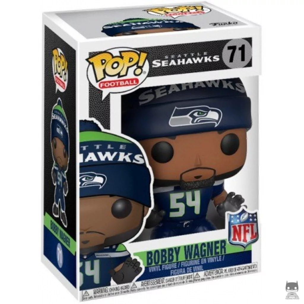 Figura Funko Pop! Bobby Wagner (Seahawks local) en su caja