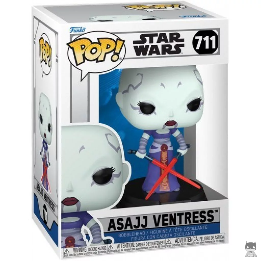 Figura Funko Pop! Asajj Ventress en su caja