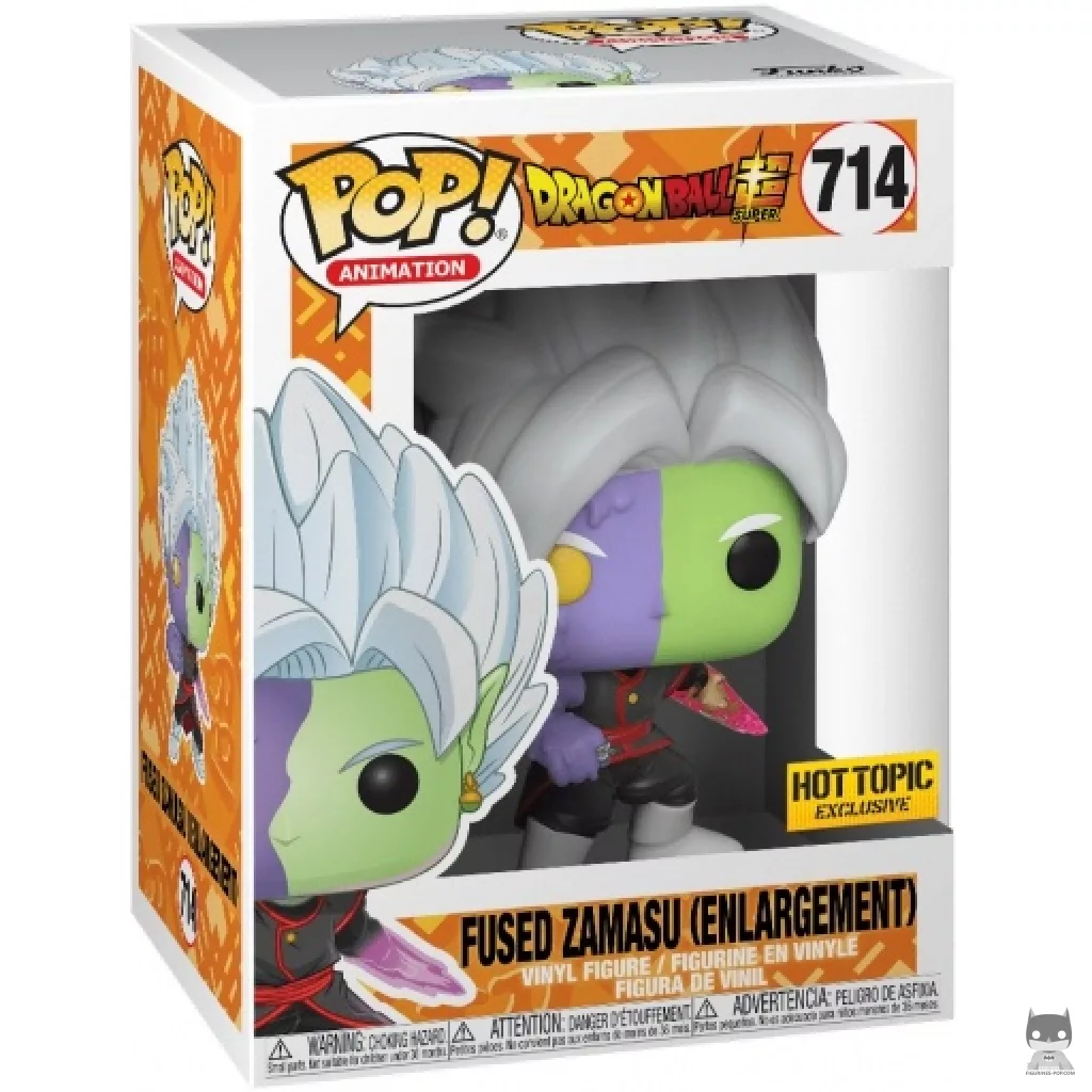 Figura Funko Pop! Zamasu fusionado agrandado en su caja