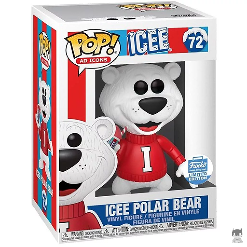 Figura Funko Pop! Oso polar Icee en su caja