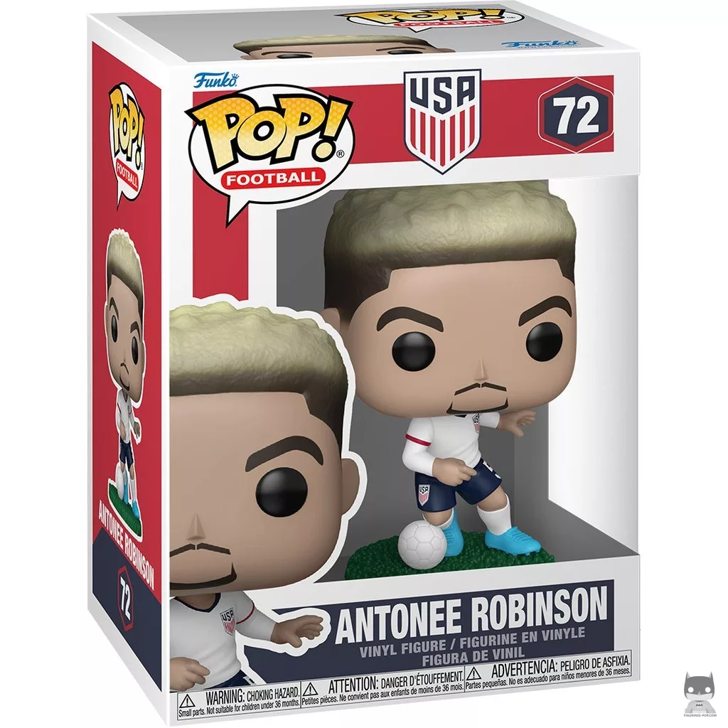 Figura Funko Pop! Antonee Robinson (EE. UU.) en su caja