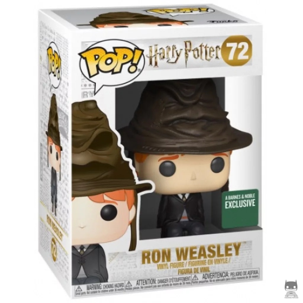 Figura Funko Pop! Ron Weasley con Sombrero Seleccionador en su caja