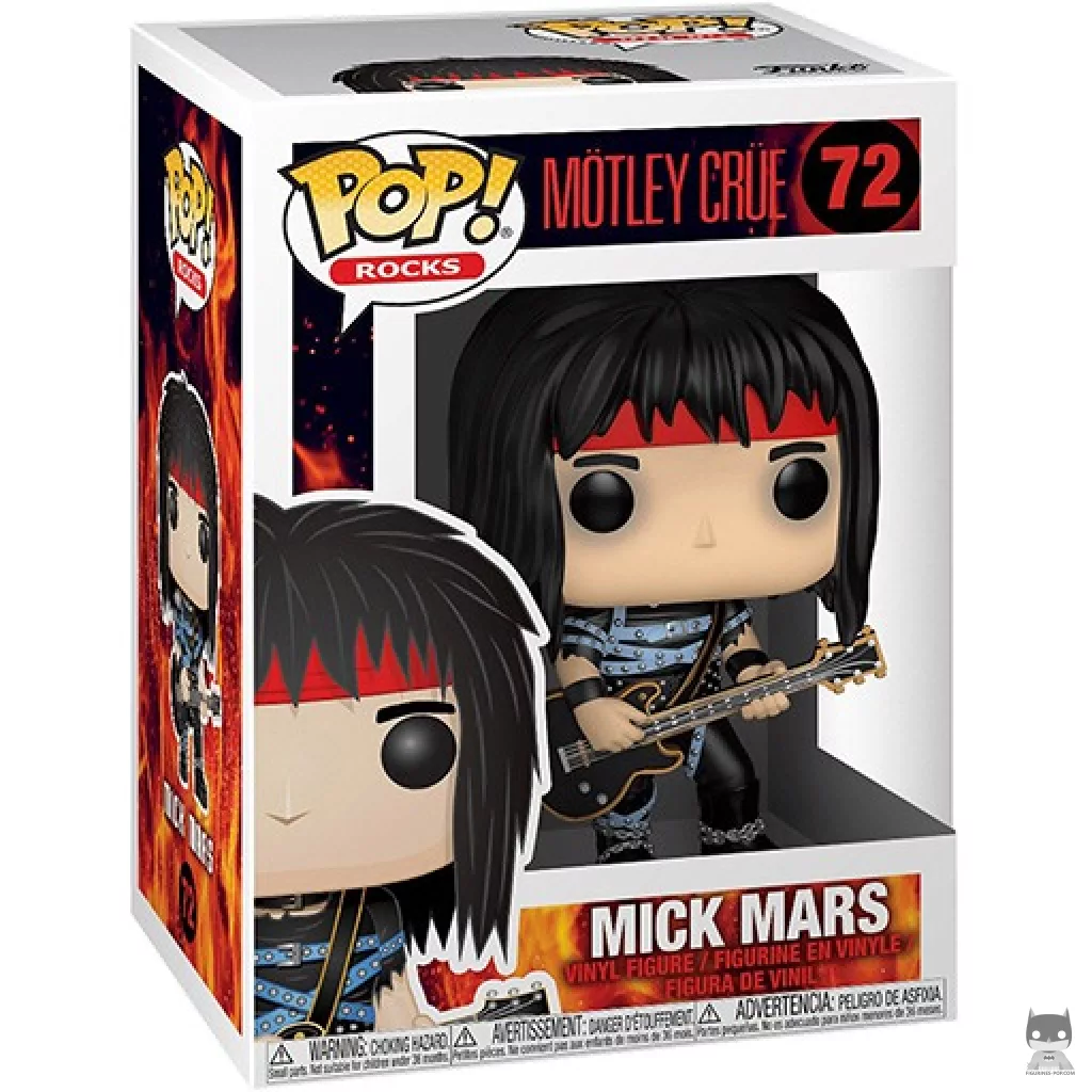 Figura Funko Pop! Mick Mars en su caja
