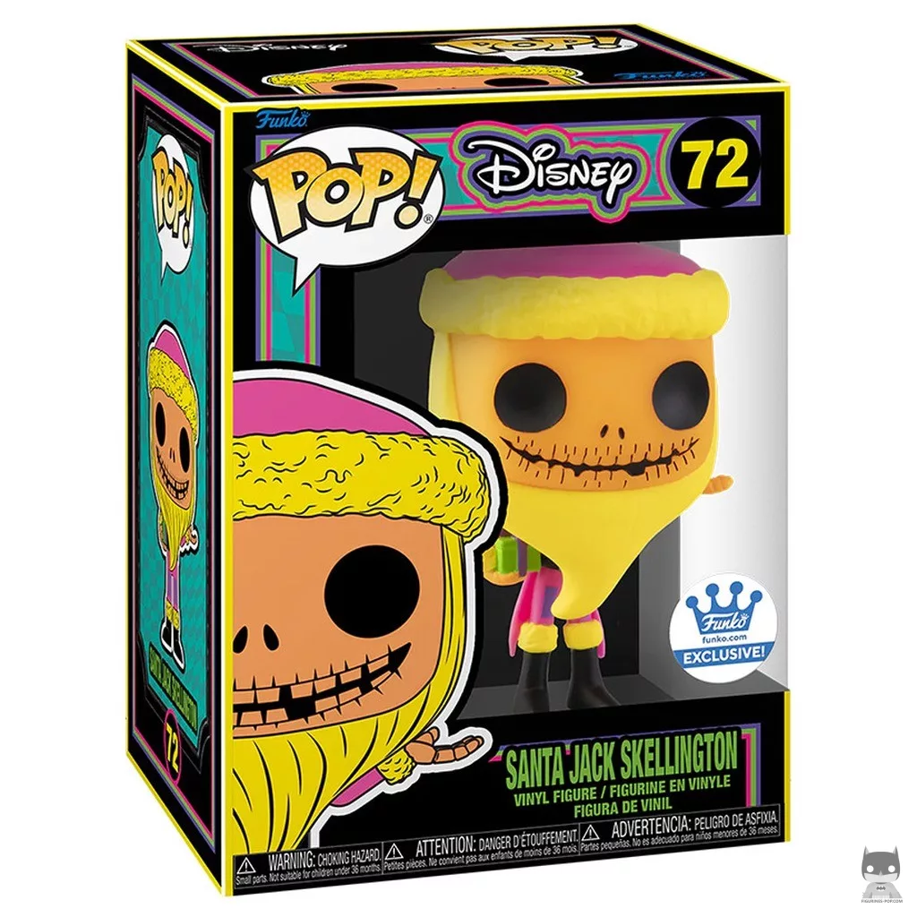 Figura Funko Pop! Jack Skellington (Luz negra) en su caja