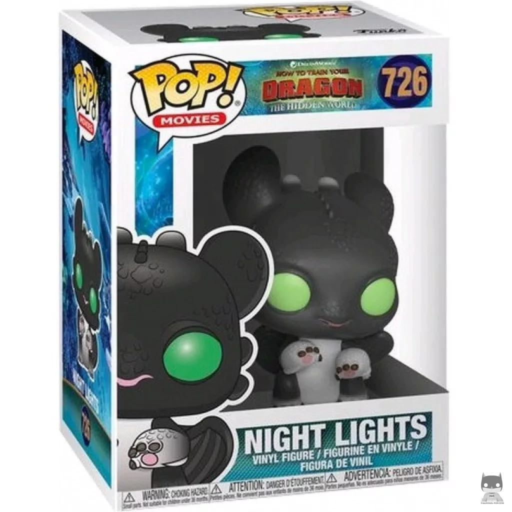 Figura Funko Pop! Night Lights (Negro) en su caja