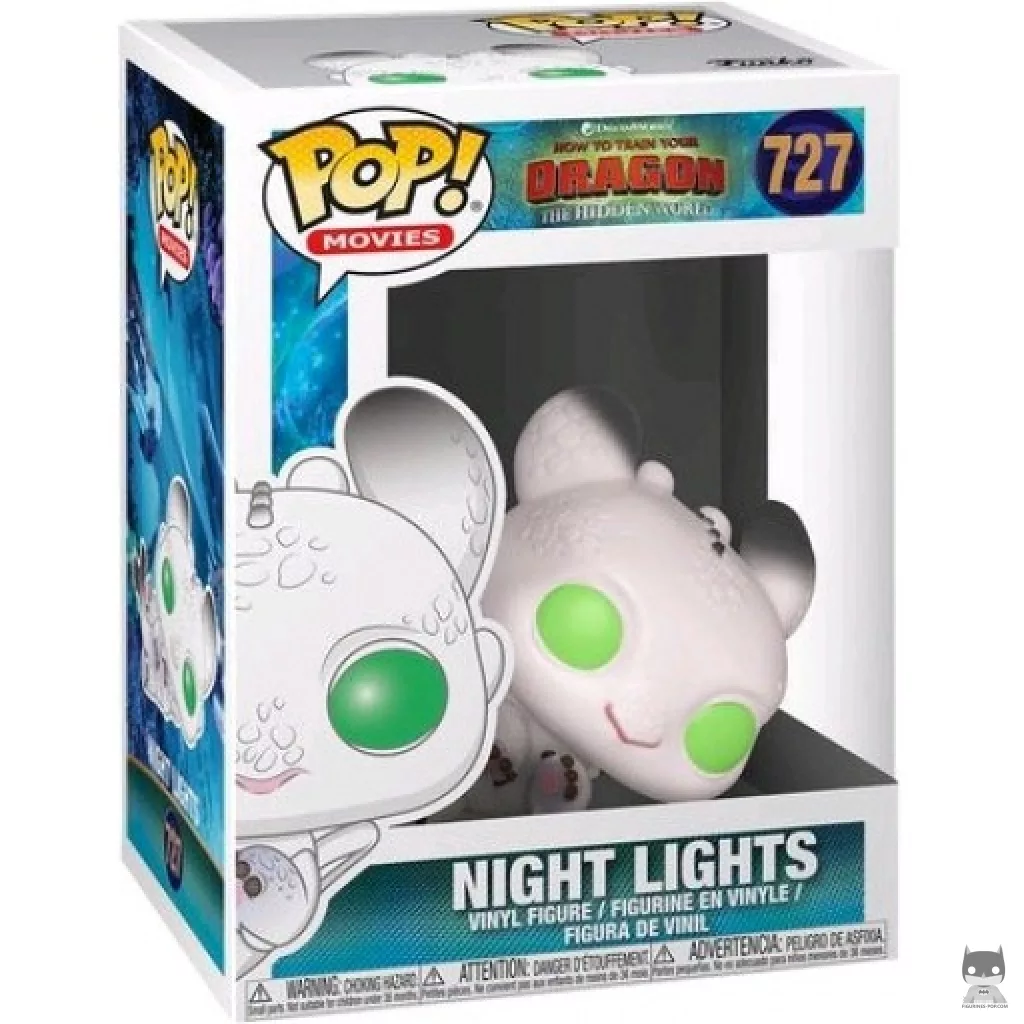 Figura Funko Pop! Night Lights (Blanco) en su caja