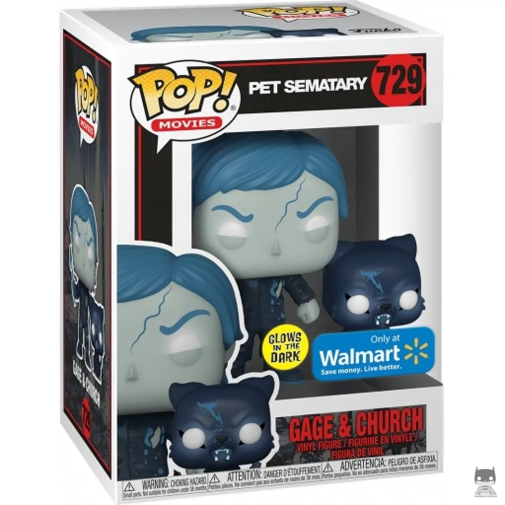 Figura Funko Pop! Gage & Church (Brilla en la oscuridad) en su caja