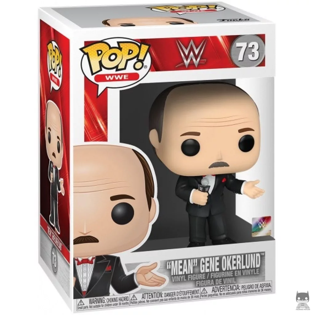 Figura Funko Pop! "Mean" Gene Okerlund en su caja