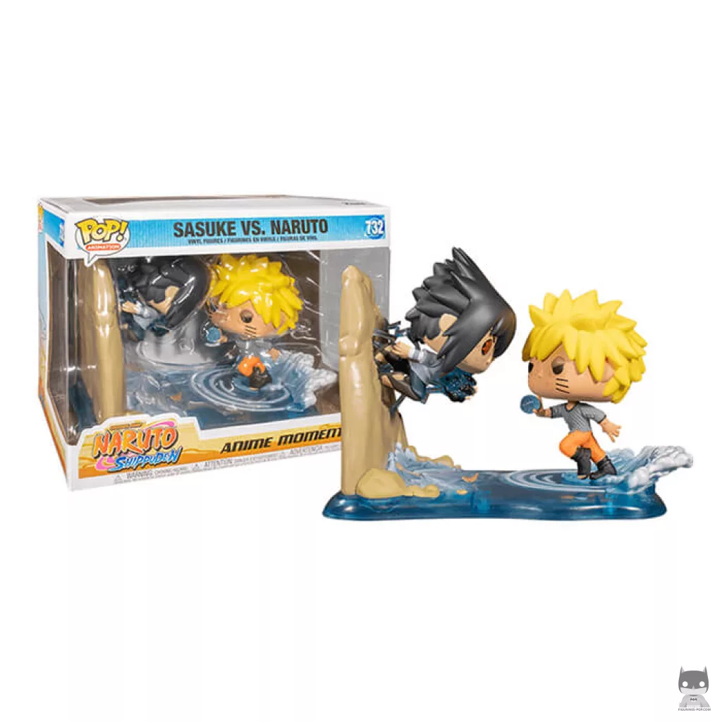 Figura Funko Pop! Naruto contra Sasuke en su caja