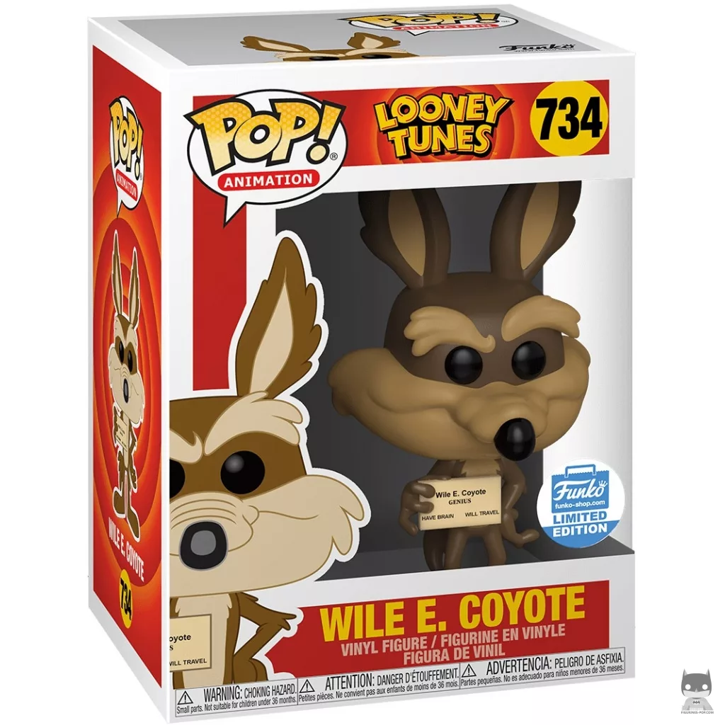 Figura Funko Pop! Wile E. Coyote en su caja