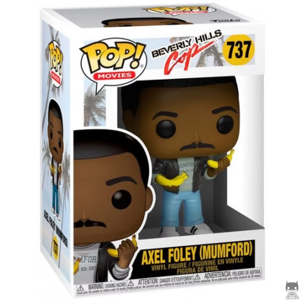 Figura Funko Pop! Axel Foley (Mumford) en su caja