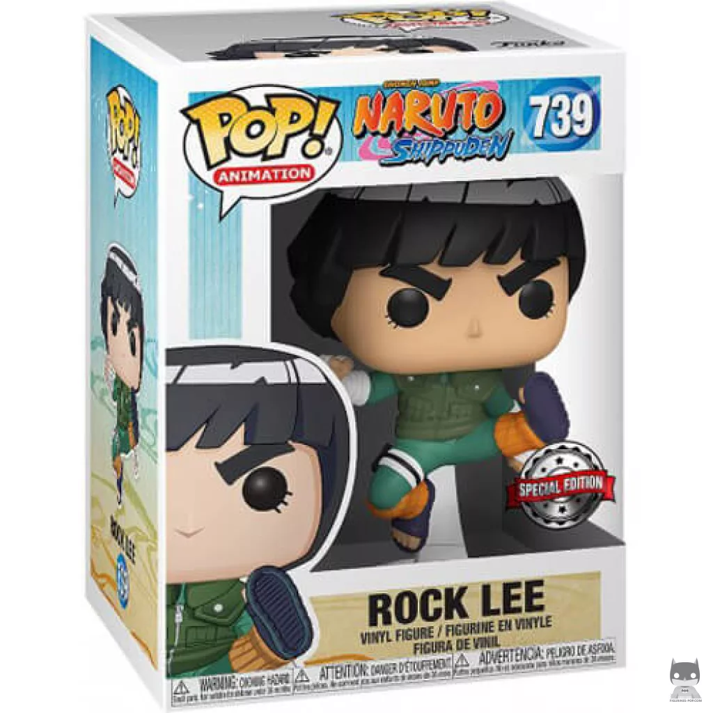 Figura Funko Pop! Rock Lee en su caja
