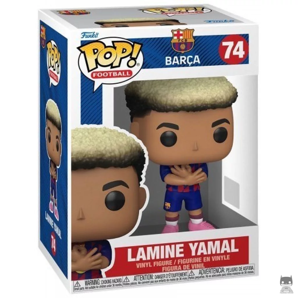Figura Funko Pop! Lamine Yamal (FC Barcelona) en su caja