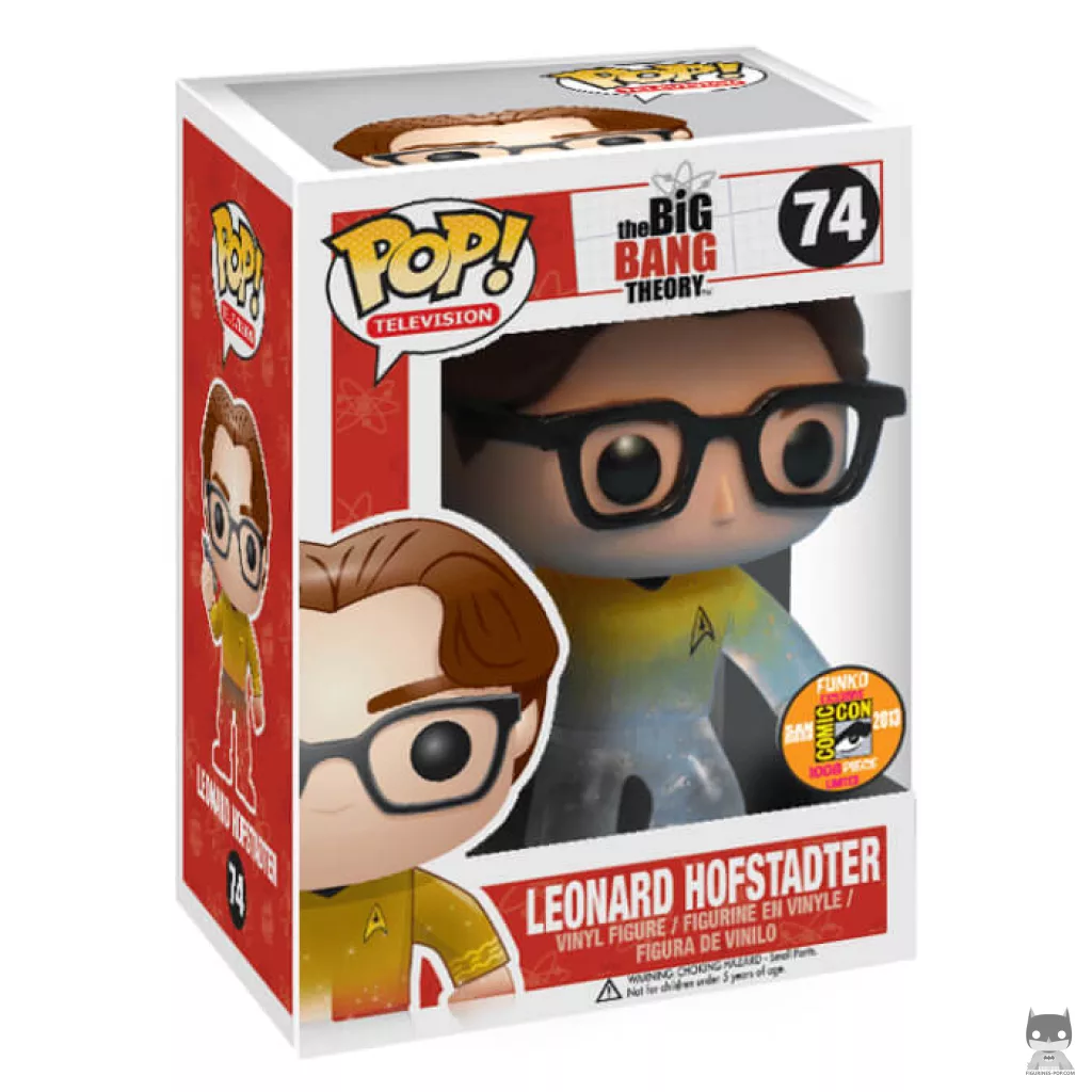 Figura Funko Pop! Leonard Hofstadter (Star Trek) (Fade) en su caja