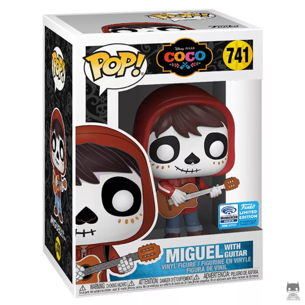 Figura Funko Pop! Miguel Rivera con guitarra en su caja