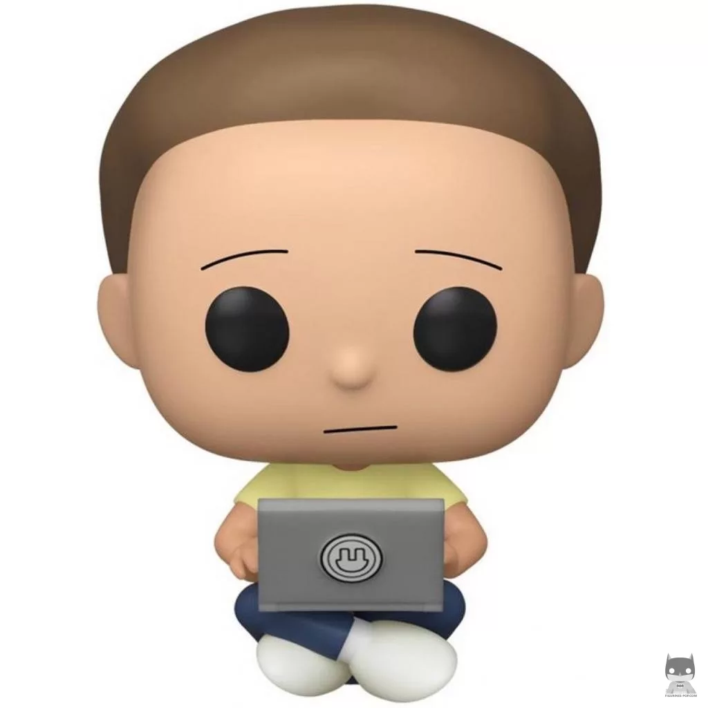 Figura Funko Pop! Morty con portátil (Rick y Morty)